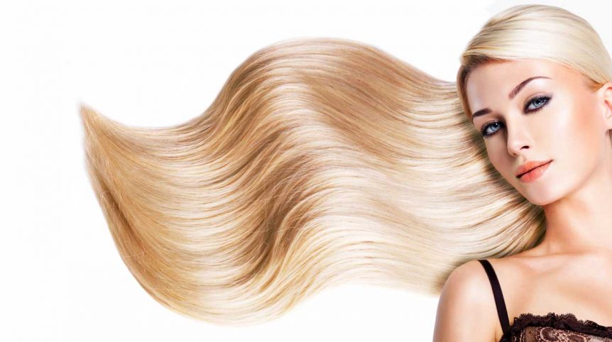straight-hair-1700 model with straight blond hair